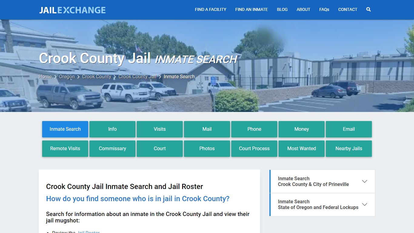 Inmate Search: Roster & Mugshots - Crook County Jail, OR