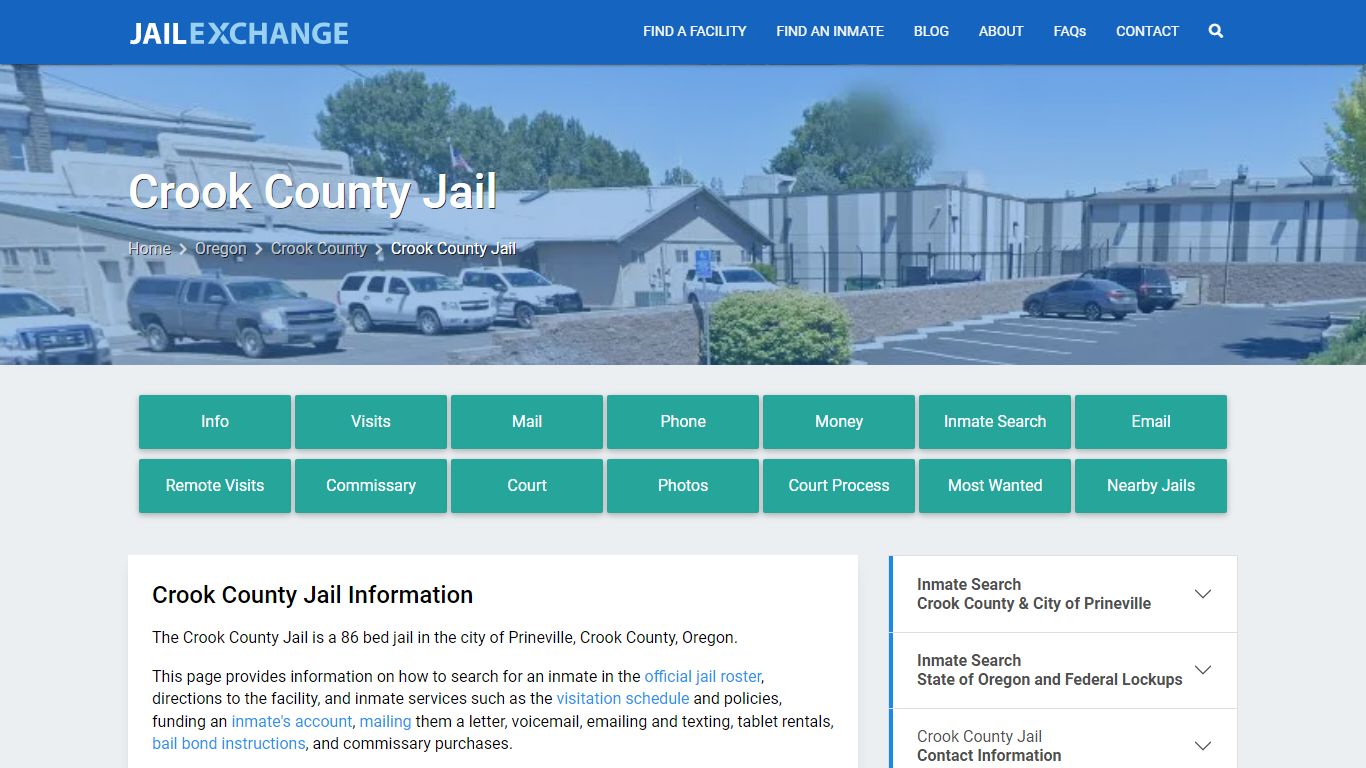 Crook County Jail, OR Inmate Search, Information